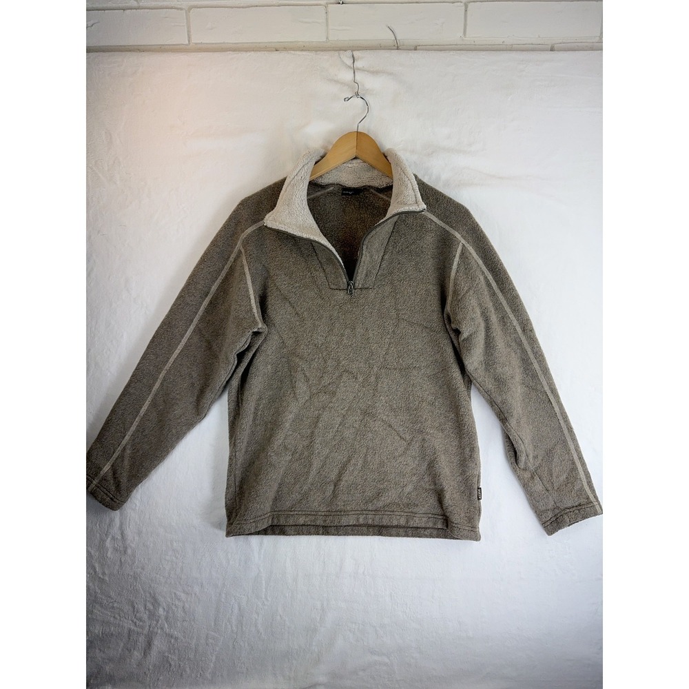 Kuhl Pullover Sweater Mens Medium Half Zip Fleece Sherpa Lined Outdoors Warm